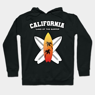 California Land of the Surfer Lifestyle Hoodie